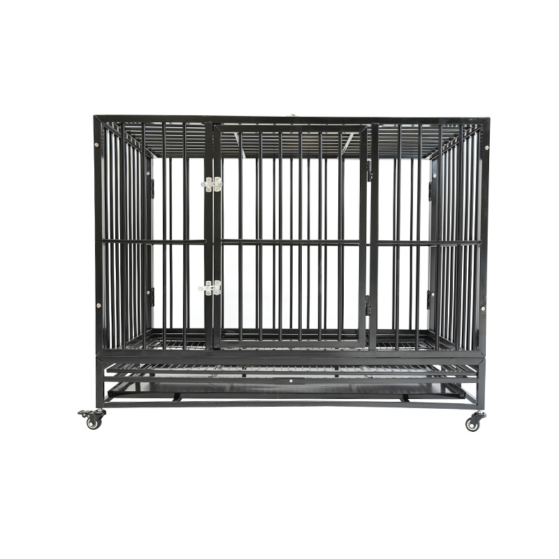 DH121-1 2-dørs Heavy Duty Metal Kennel Hundebur